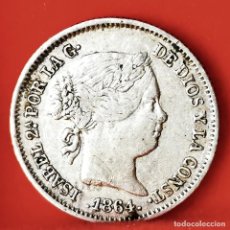 Monedas de España: ⚜️ AL785. PLATA. ISABEL II. SEVILLA. 1 REAL 1864. Lote 363591140