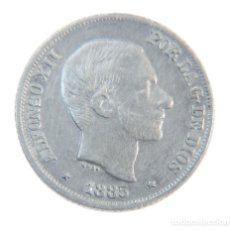Monedas de España: 10 CENTAVOS DE PESO 1885. MANILA. ALFONSO XII.. Lote 364500731
