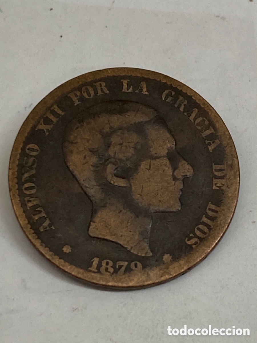 Monedas de Espa&ntilde;a: Moneda de diez c&eacute;ntimos 1879 - Foto 1