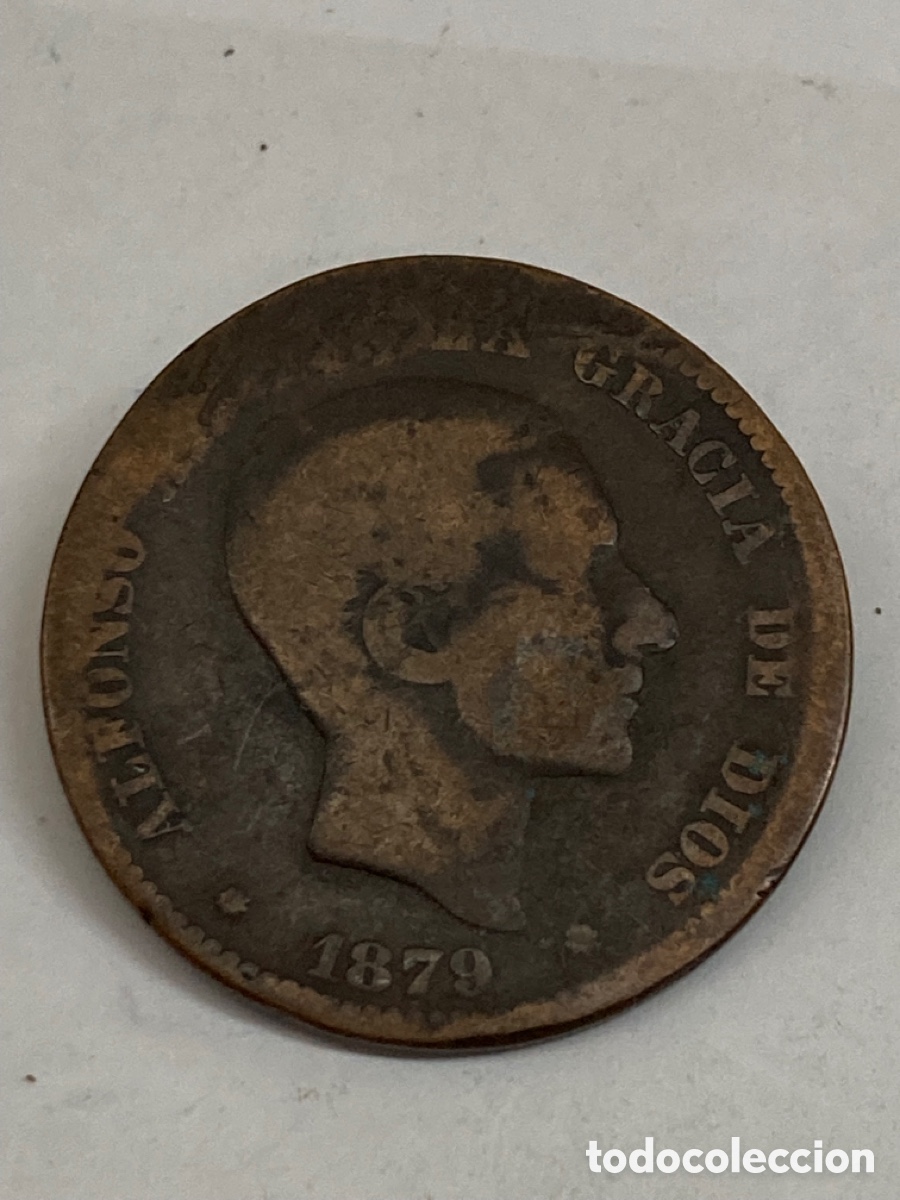 Monedas de Espa&ntilde;a: Moneda de diez c&eacute;ntimos 1879 - Foto 1