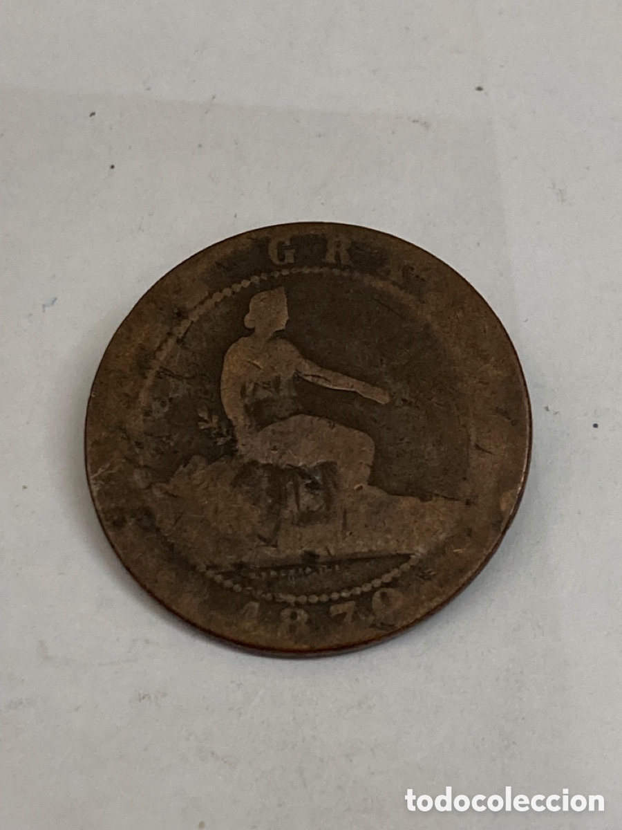 Monedas de Espa&ntilde;a: Moneda de diez c&eacute;ntimos 1870 - Foto 2