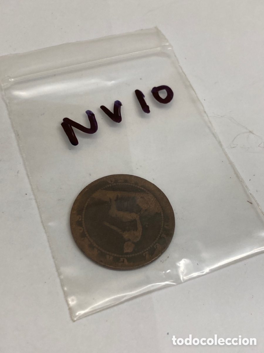 Monedas de Espa&ntilde;a: Moneda de diez c&eacute;ntimos 1870 - Foto 3