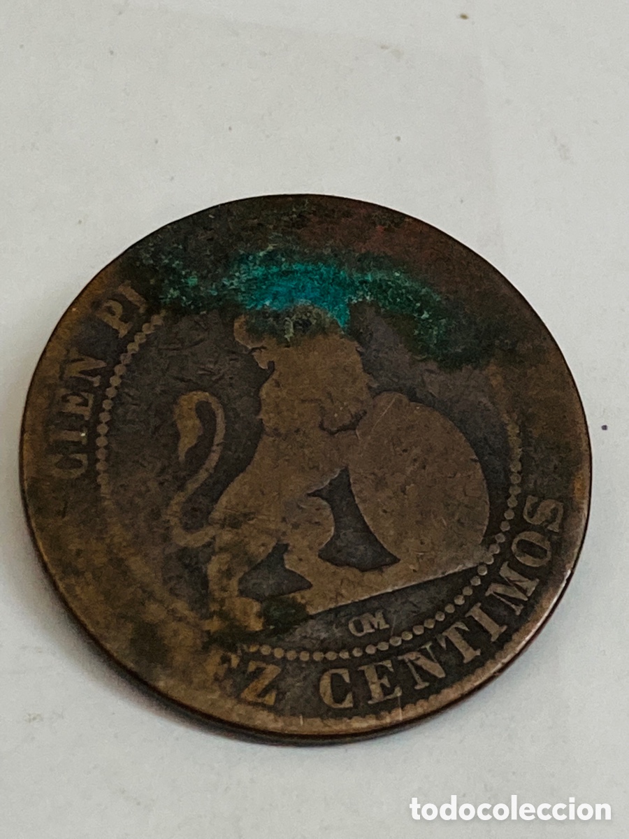Monedas de Espa&ntilde;a: Moneda de 10 c&eacute;ntimos 1870 - Foto 1