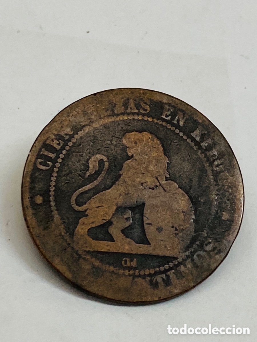 Monedas de Espa&ntilde;a: Moneda de 10 c&eacute;ntimos 1870 - Foto 2