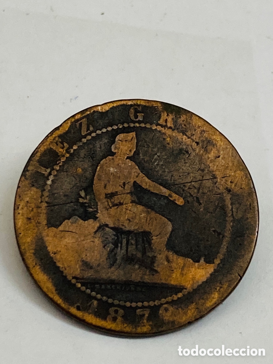 Monedas de Espa&ntilde;a: Moneda de 10 c&eacute;ntimos 1870 - Foto 1