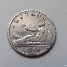 Monedas de España: GOBIERNO PROVISIONAL 2 PESETAS PLATA 1870 *18-74 DEM MBC-. Lote 365193646