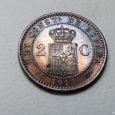 Monedas de España: ALFONSO XIII 2 CÉNTIMOS 1911 *11 PCV EBC-. Lote 365195411