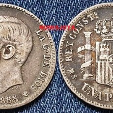 Monedas de España: ALFONSO XII AÑO 1885* 85. ESCASA MONEDA DE 1 PESETA PLATA. PESO 4,90 GR.. Lote 365208921