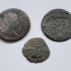 Monedas de España: LOTE 3 MONEDAS A CLASIFICAR. ISABEL 2ª, FELIPE II Y III. Lote 365301086