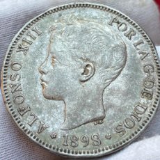 Monedas de España: 5 PESETAS DE ALFONSO XIII - 1898 *18*99 - 25,02G. Lote 365652941