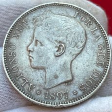 Monedas de España: 5 PESETAS DE ALFONSO XIII - 1897 *18*97 - 25,01G. Lote 365654671