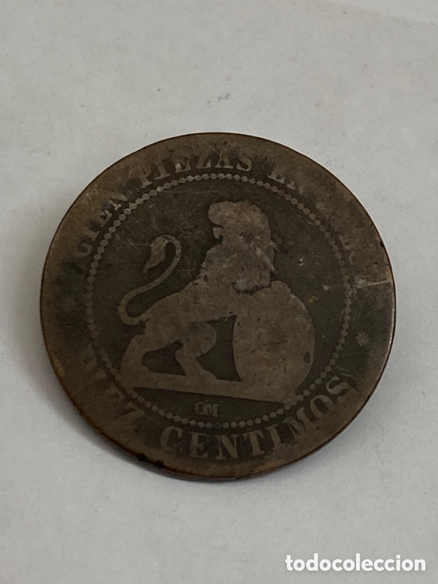 Monedas de Espa&ntilde;a: Moneda 10 c&eacute;ntimos 1870 - Foto 1