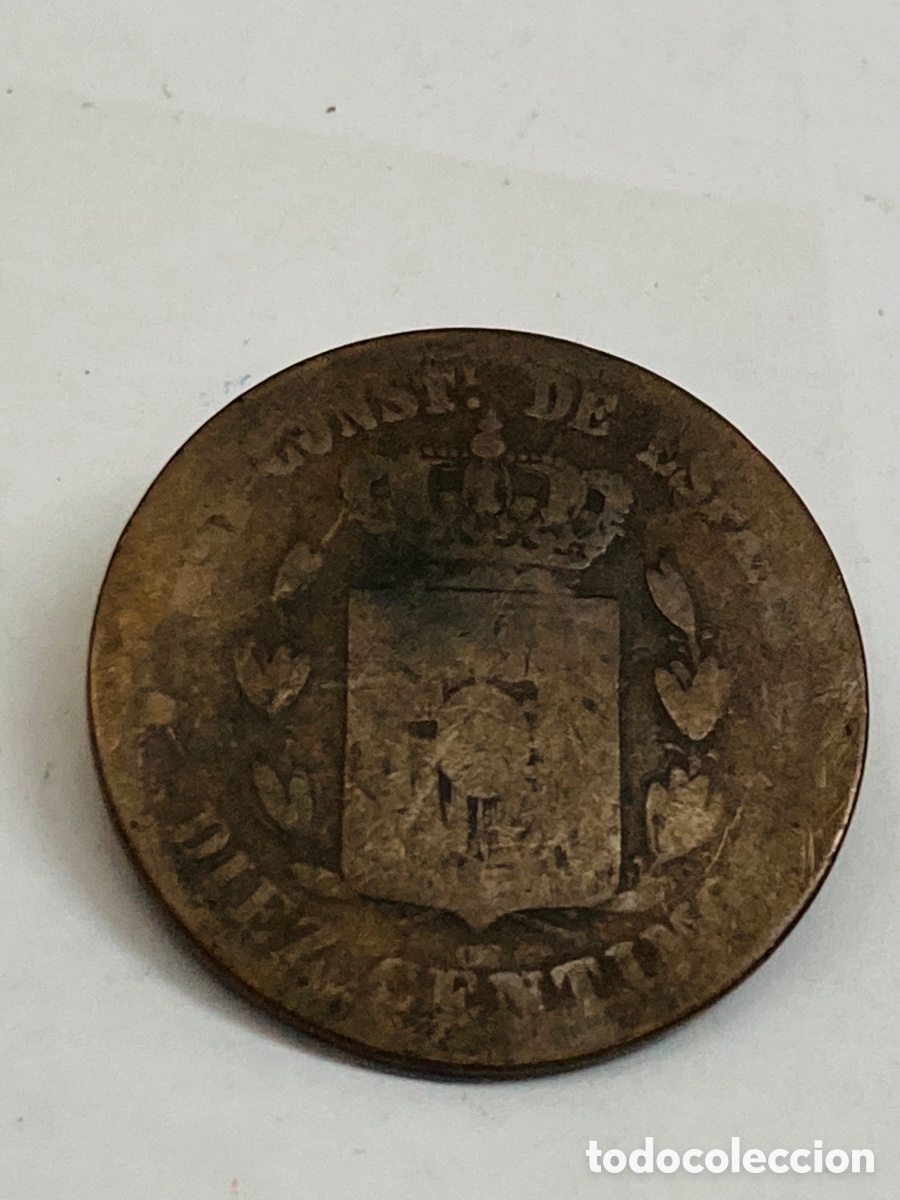 Monedas de Espa&ntilde;a: Moneda de diez c&eacute;ntimos 1878 - Foto 2
