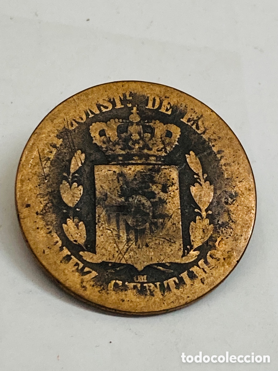 Monedas de Espa&ntilde;a: Moneda de diez c&eacute;ntimos 1878 - Foto 2