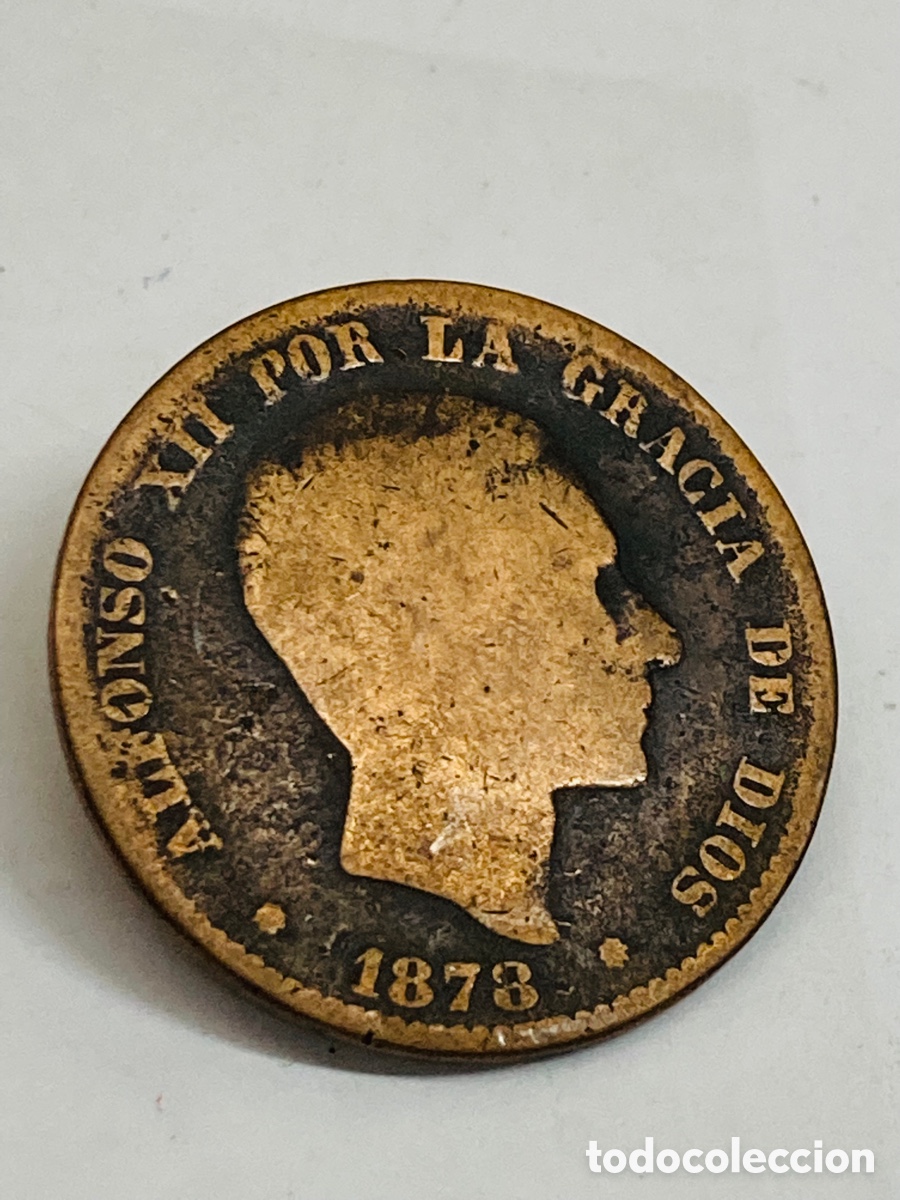 Monedas de Espa&ntilde;a: Moneda de diez c&eacute;ntimos 1878 - Foto 1