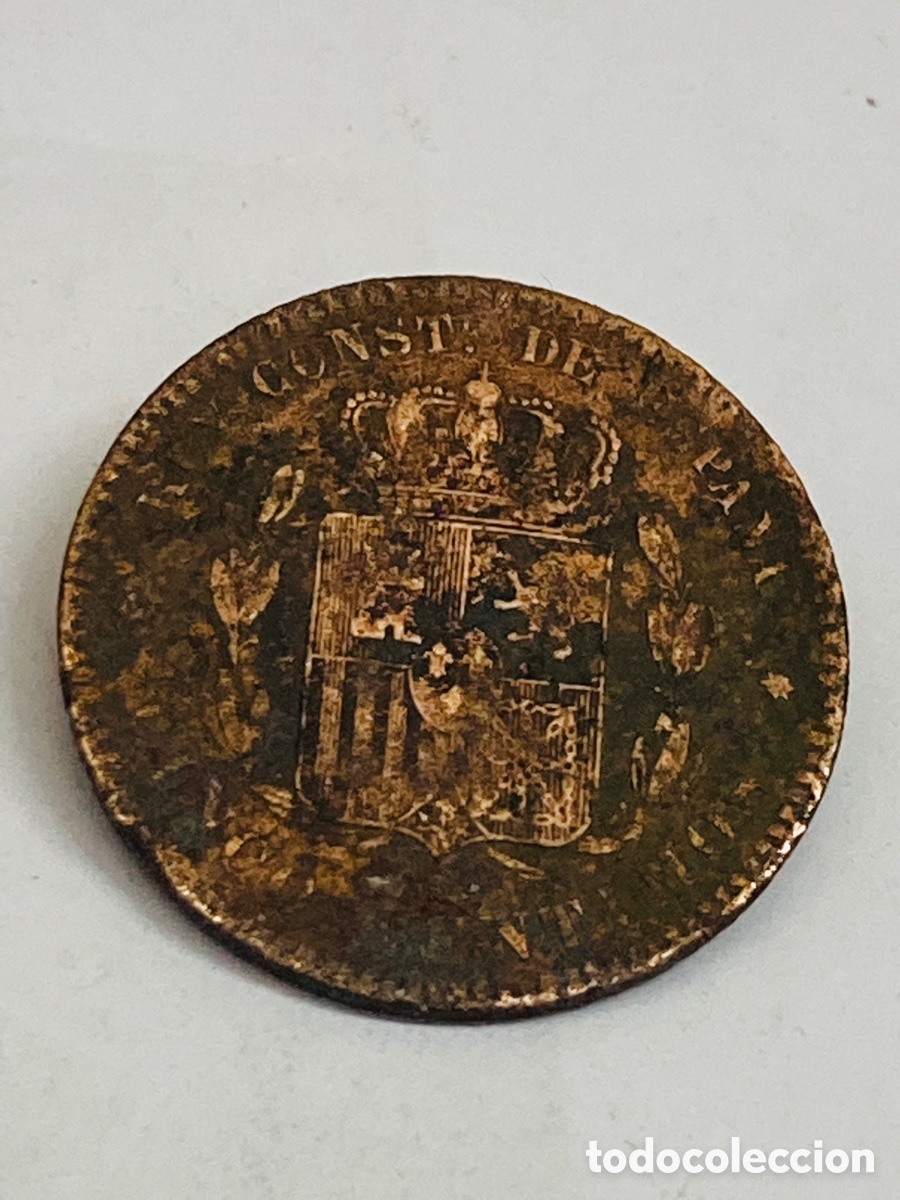 Monedas de Espa&ntilde;a: Moneda Cinco c&eacute;ntimos 1879 - Foto 2