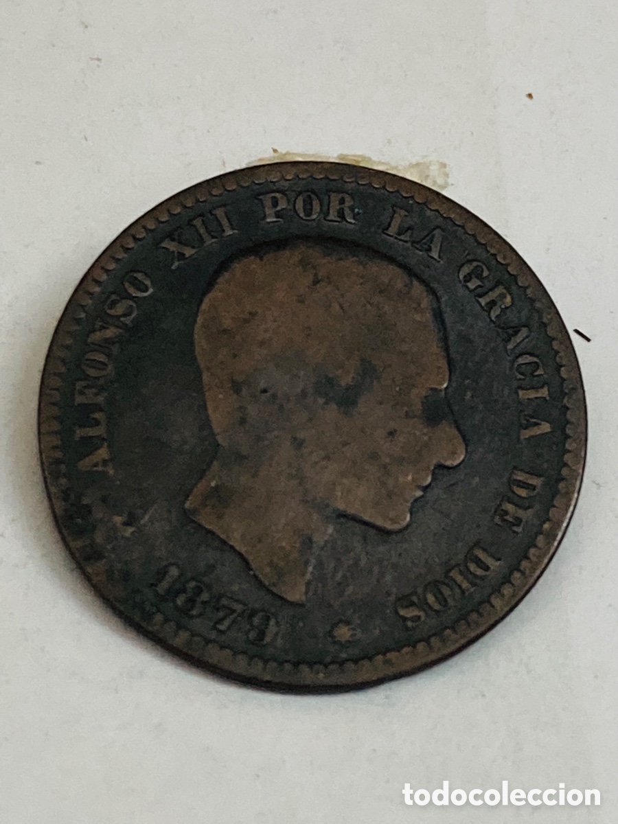 Monedas de Espa&ntilde;a: Moneda de 5 c&eacute;ntimos 1879 - Foto 2