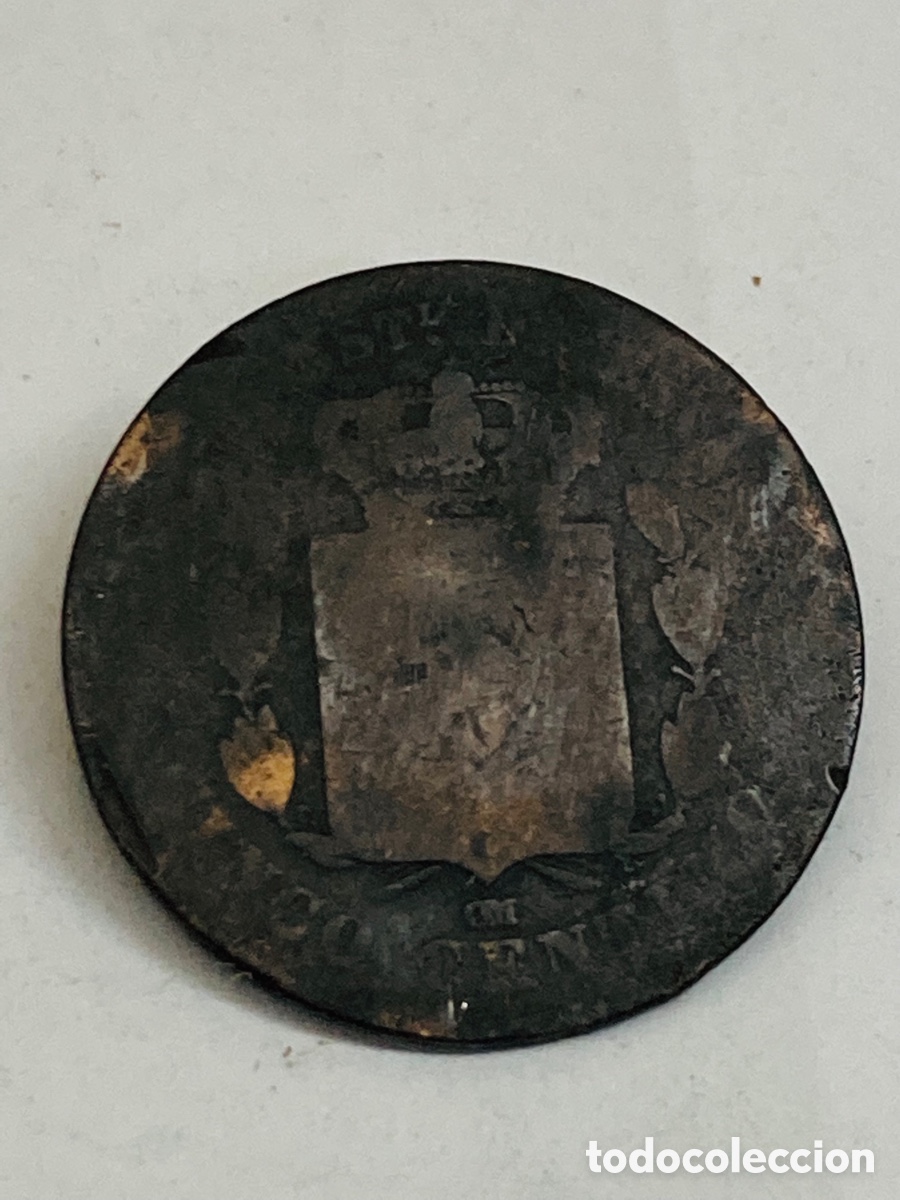Monedas de Espa&ntilde;a: Moneda de 5 c&eacute;ntimos 1878 - Foto 2