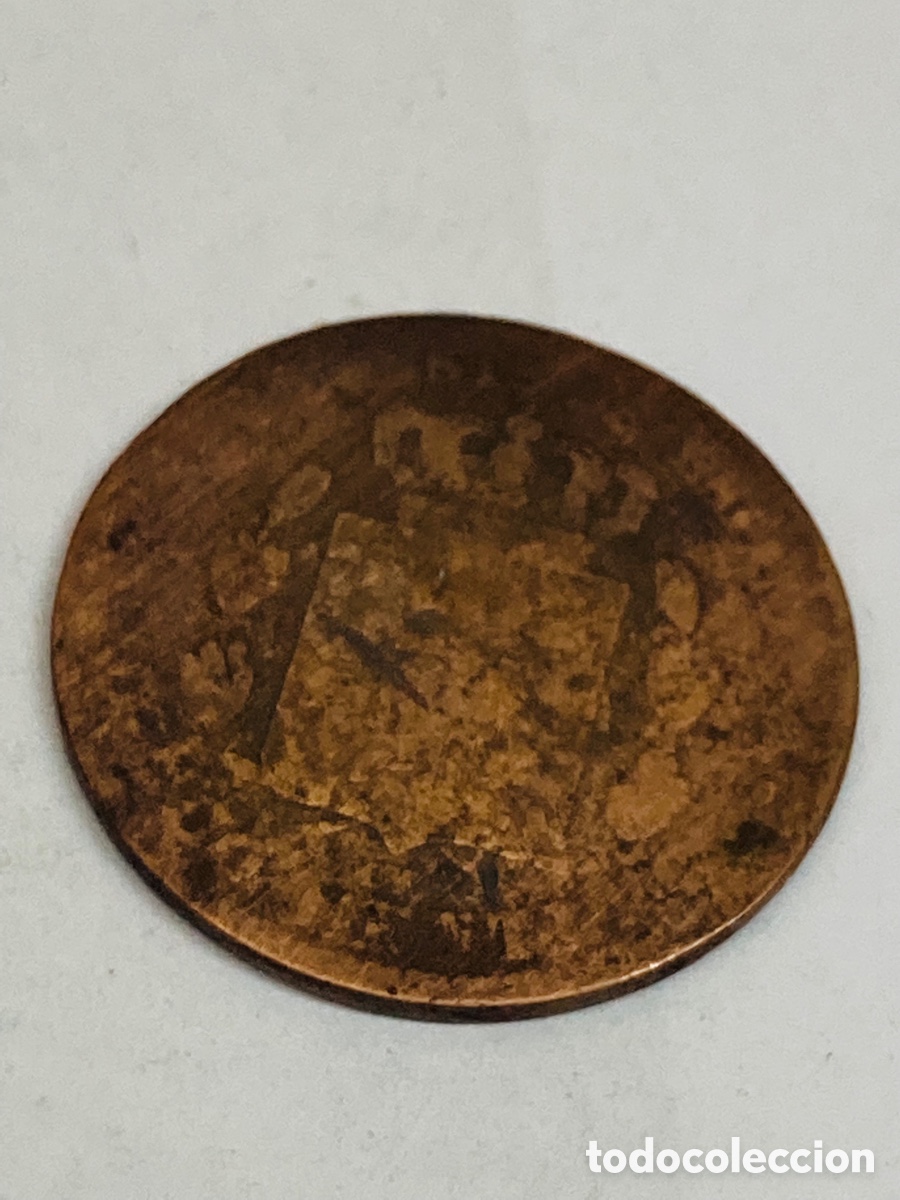 Monedas de Espa&ntilde;a: Moneda de 5 c&eacute;ntimos 1878 - Foto 2