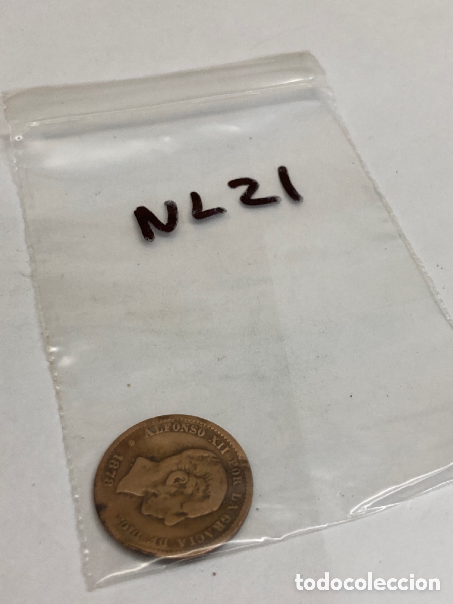 Monedas de Espa&ntilde;a: Moneda de 5 c&eacute;ntimos 1878 - Foto 3