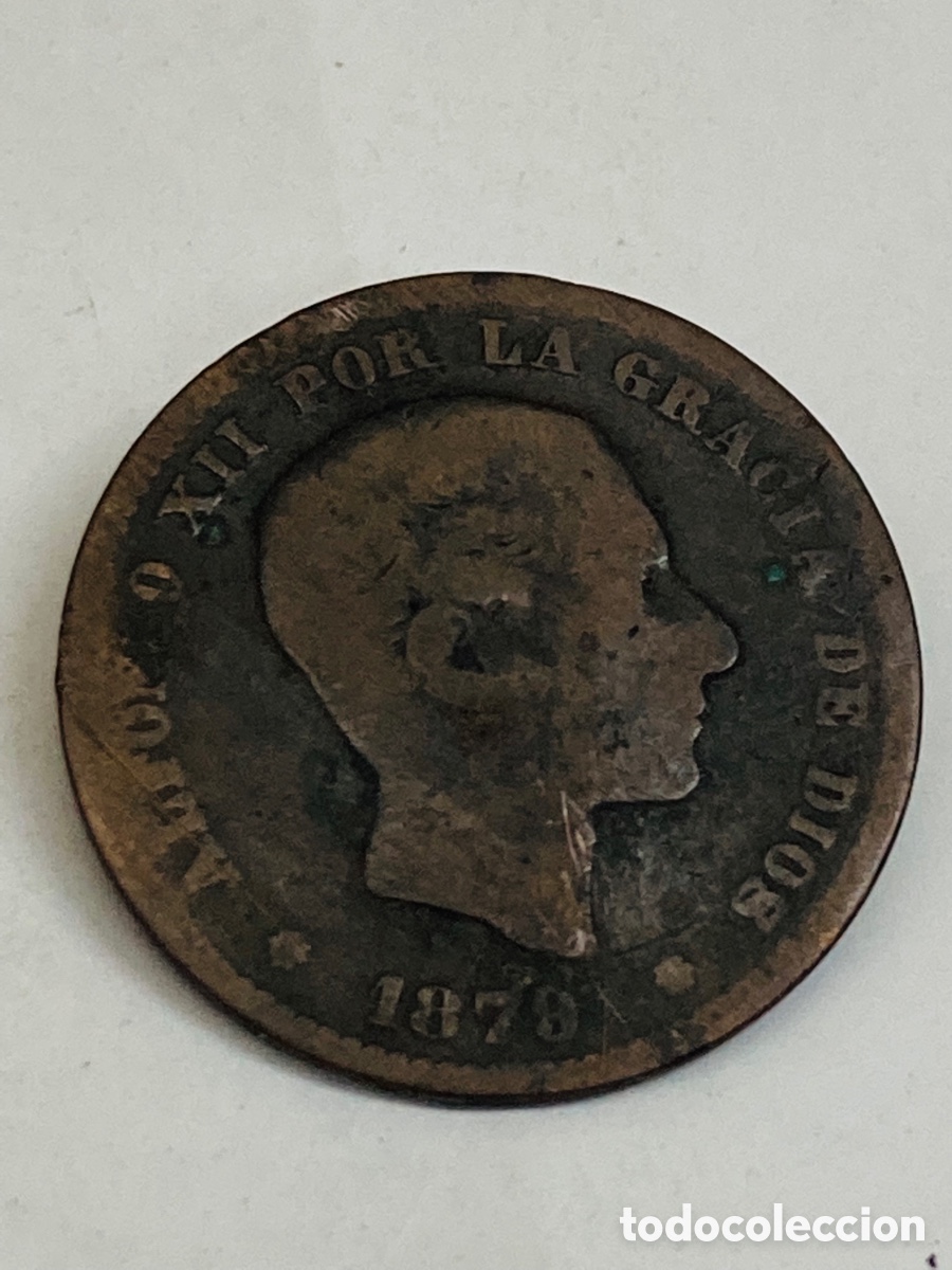 Monedas de Espa&ntilde;a: Moneda de 5 c&eacute;ntimos 1878 - Foto 1