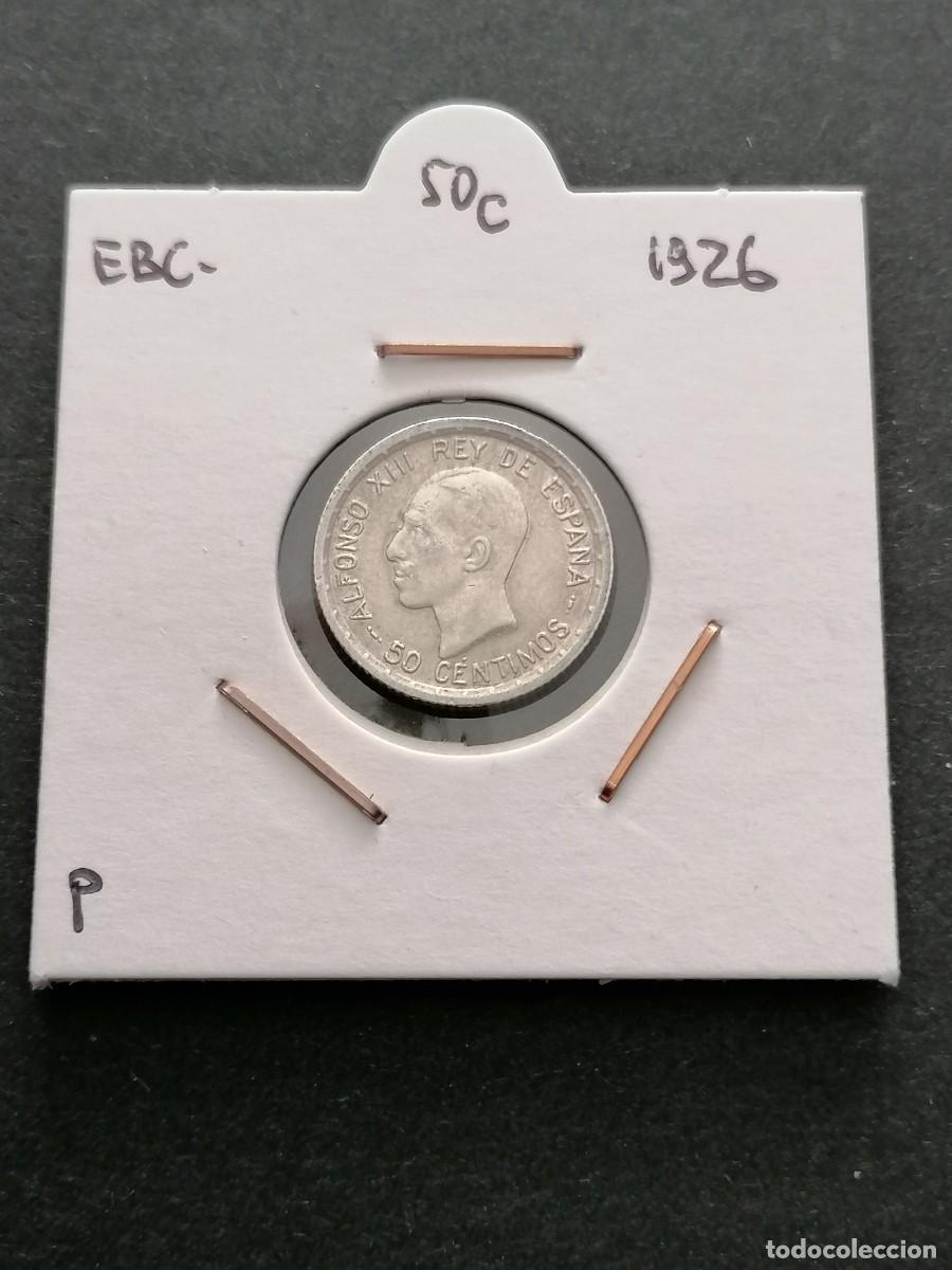 Monedas de Espa&ntilde;a: Plata, 2,5 gr, Moneda 50 c&eacute;ntimos, 1926, Espa&ntilde;a ,EBC-, - Foto 1