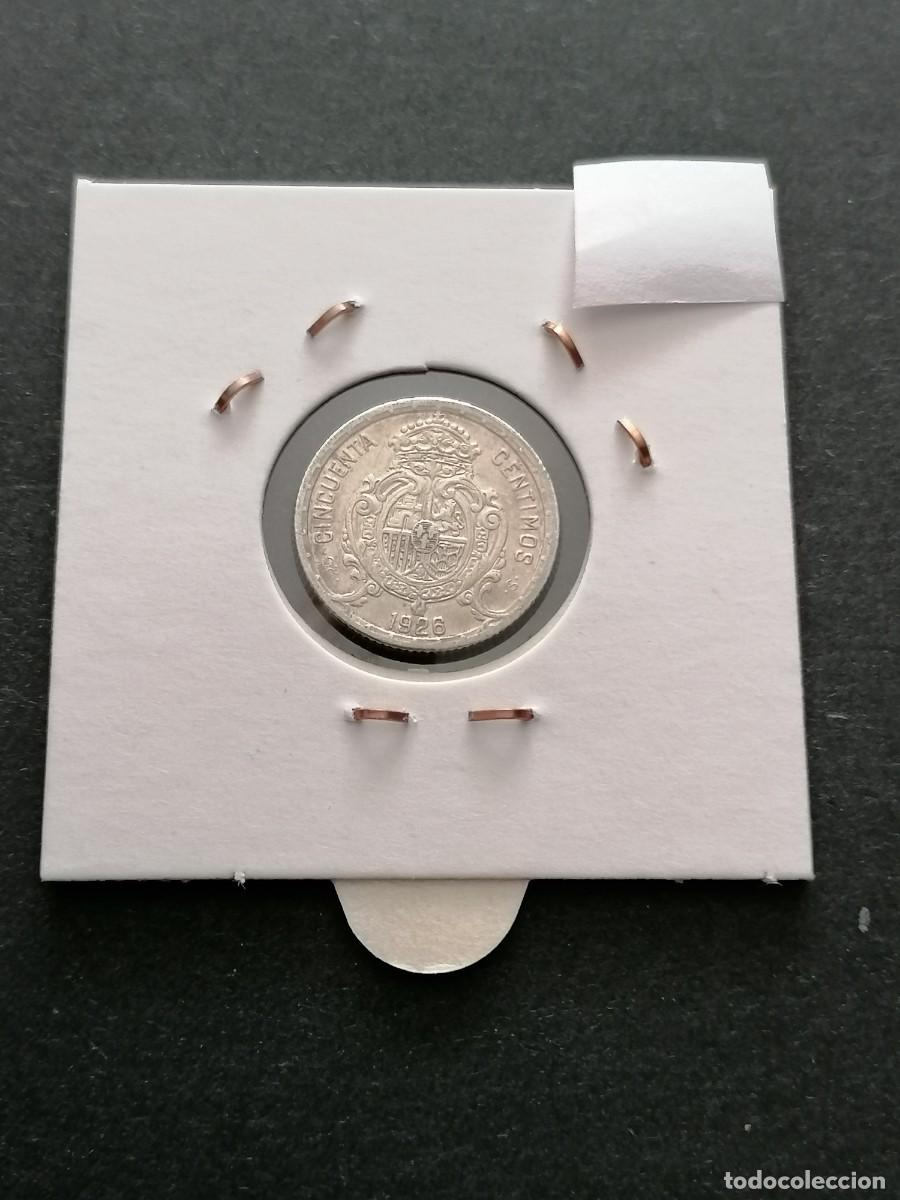 Monedas de Espa&ntilde;a: Plata, 2,5 gr, Moneda 50 c&eacute;ntimos, 1926, Espa&ntilde;a ,EBC-, - Foto 2
