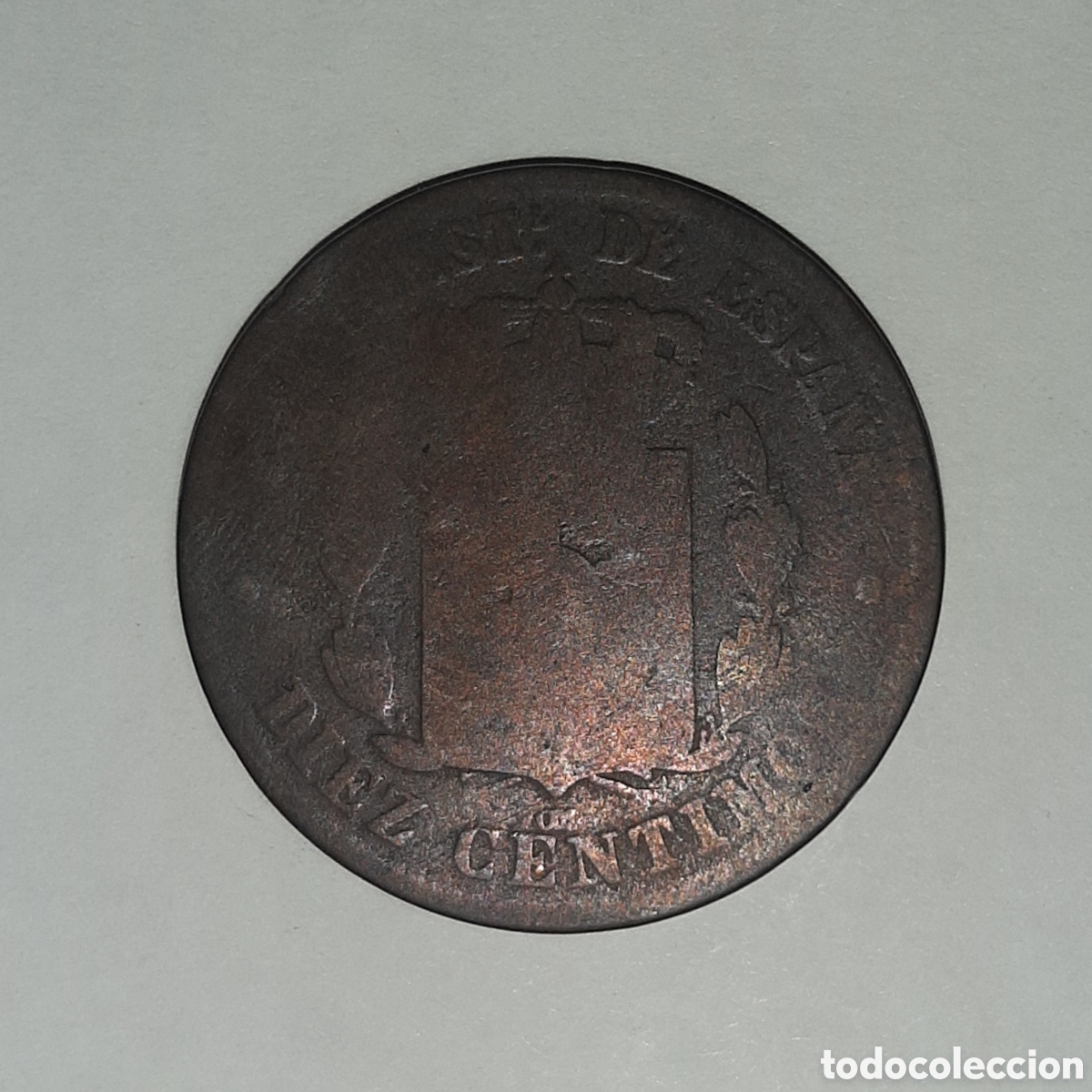 Monedas de Espa&ntilde;a: Diez c&eacute;ntimos Alfonso XII a&ntilde;o 1879 - Foto 2