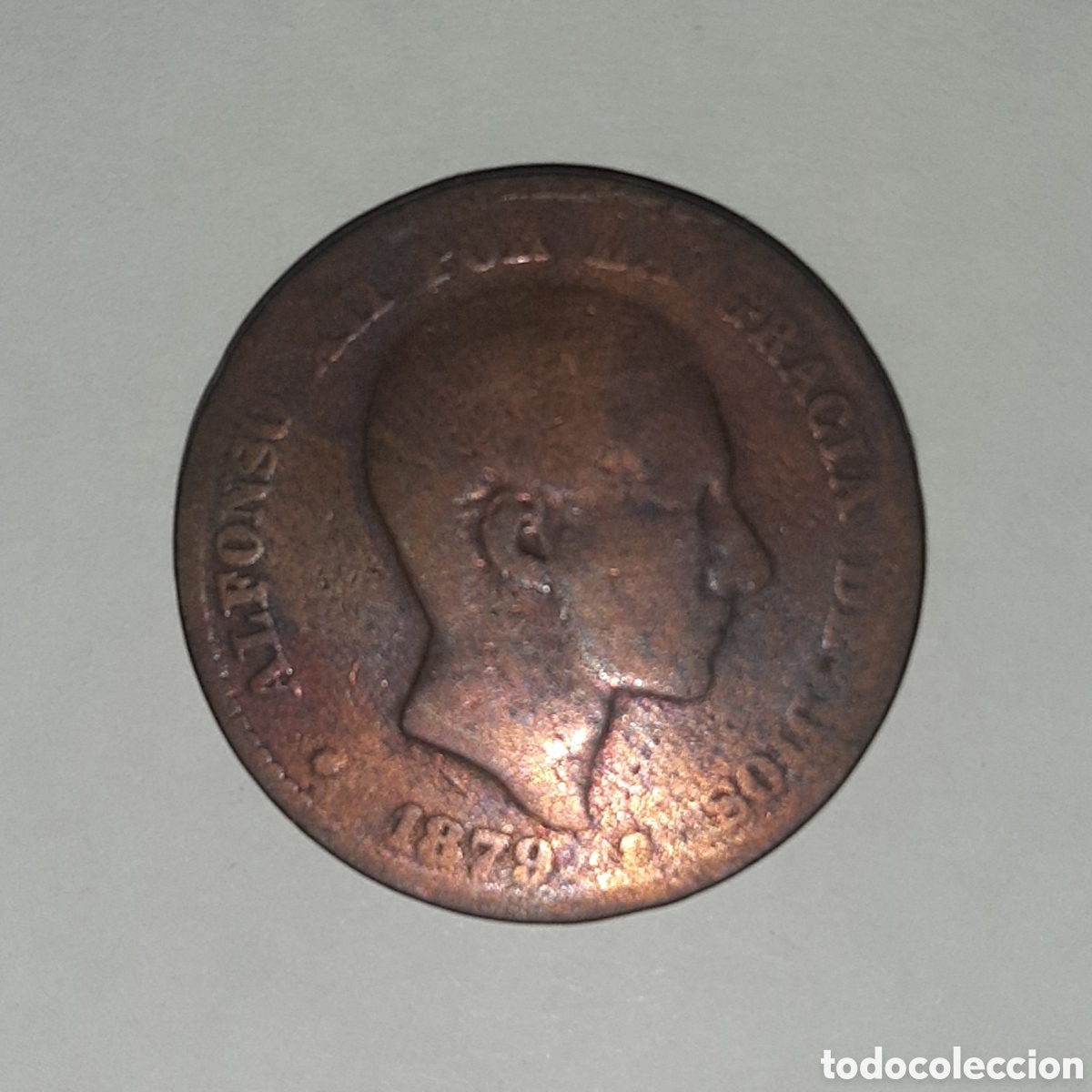 Monedas de Espa&ntilde;a: Diez c&eacute;ntimos Alfonso XII a&ntilde;o 1879 - Foto 1