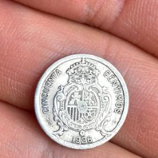 Monete da Spagna: MONEDA DE ALFONSO XIII 50 CENTIMOS 1926 PLATA. Lote 366365641