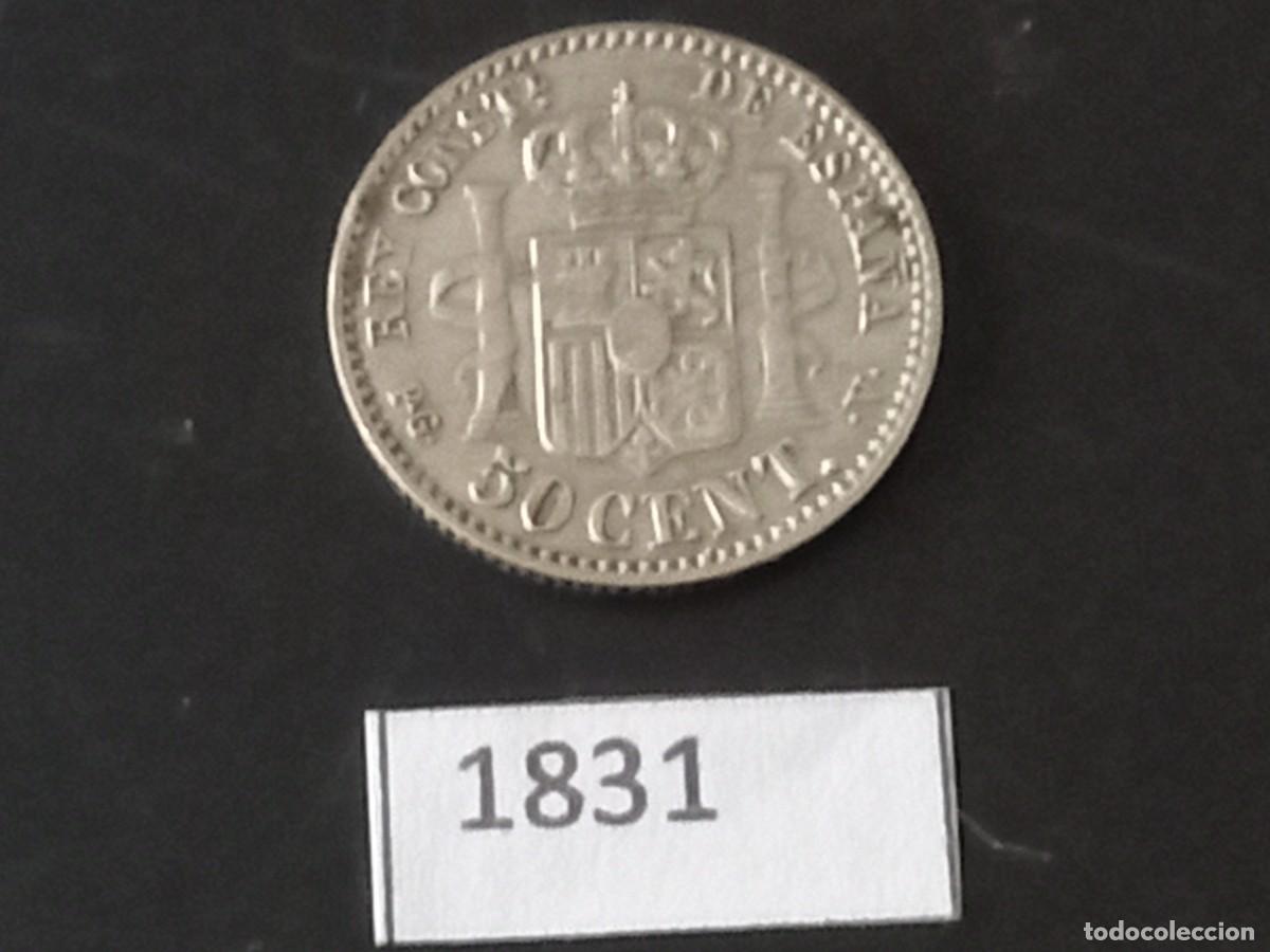 Monedas de Espa&ntilde;a: Espa&ntilde;a 50 c&eacute;ntimos 1894 *9-4 - Foto 2