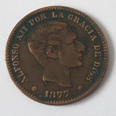 Monedas de España: MONEDA DE 5 CENTIMOS DE ALFONSO XII. 1877. EXCELENTE CONSERVACION. ORIGINAL.. Lote 368372741