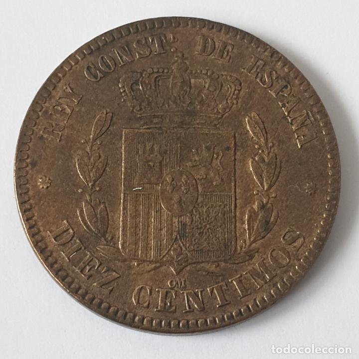 Monedas de Espa&ntilde;a: MONEDA DE 10 CENTIMOS DE ALFONSO XII. 1879. ORIGINAL. - Foto 2