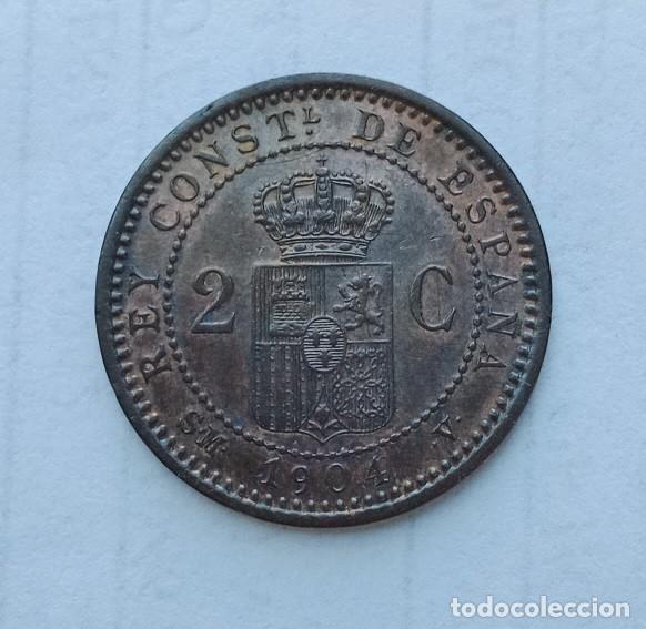 Monedas de Espa&ntilde;a: MONEDA DE 2 CENTIMOS DE ALFONSO XIII - Foto 2
