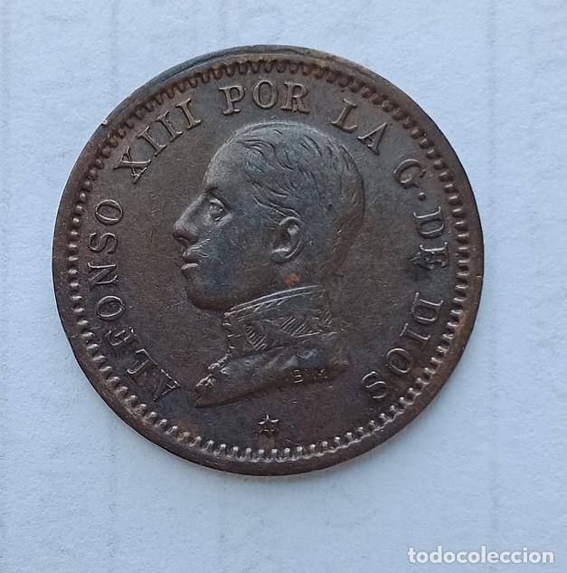Monedas de Espa&ntilde;a: MONEDA DE 2 CENTIMOS DE ALFONSO XIII - Foto 1