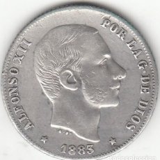 Monedas de España: ALFONSO XII: 20 CENTAVOS DE PESO 1883 - MANILA ( PLATA )