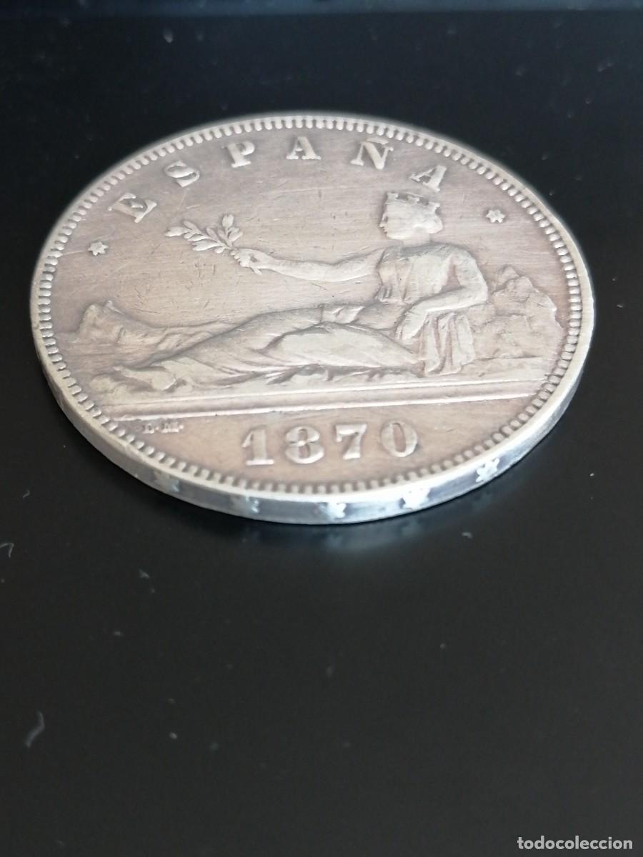 Monedas de Espa&ntilde;a: 5 Pesetas 1870 de Plata - Foto 1