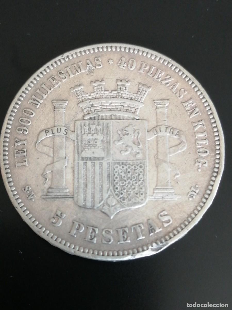 Monedas de Espa&ntilde;a: 5 Pesetas 1870 de Plata - Foto 5