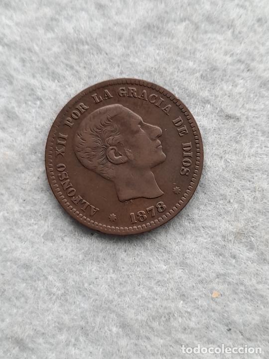 Monedas de Espa&ntilde;a: Alfonso XII. 5 C&eacute;ntimos. A&ntilde;o 1878. - Foto 1
