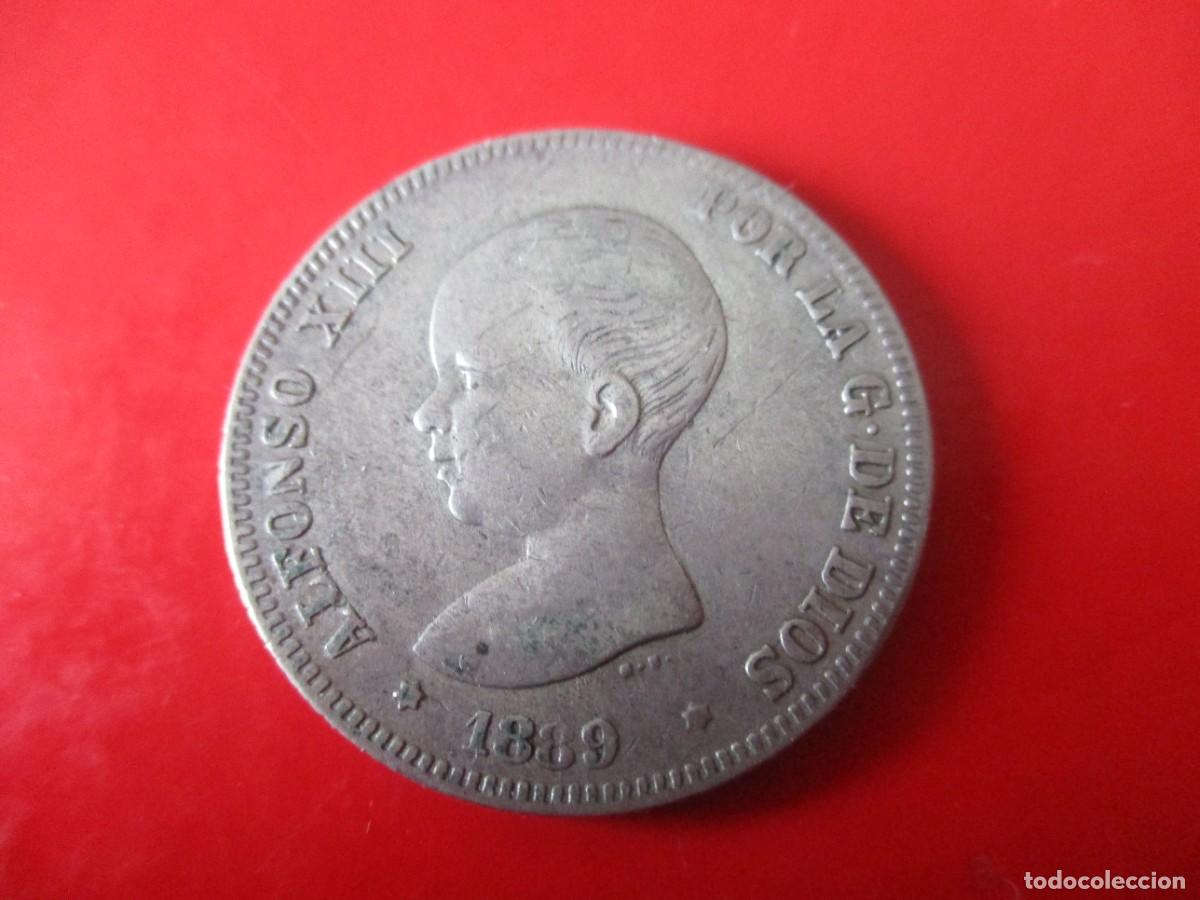 Monedas de Espa&ntilde;a: Alfonso XIII. 2 pts de plata 1889 - Foto 1