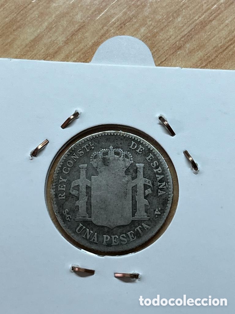 Monedas de Espa&ntilde;a: Moneda 1 peseta de 1899 - Foto 2
