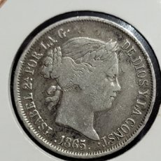Monedas de España: ANTIGUA MONEDA PLATA 40 CENTIMOS DE ESCUDO 1865 LSABEL LL. Lote 370835781