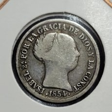 Monedas de España: ANTIGUA MONEDA PLATA 2 REALES 1854 LSABEL LL. Lote 370835851