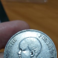 Monete da Spagna: 5 PESETAS, DURO DE PLATA 1888, MPM. Lote 371161336