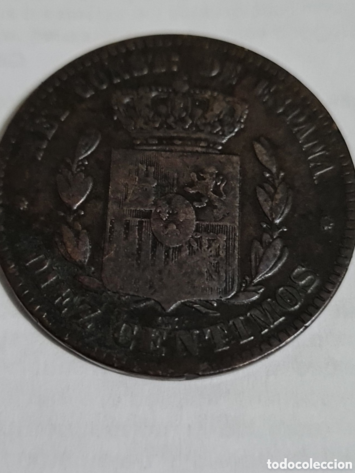 Monedas de Espa&ntilde;a: Moneda de Espa&ntilde;a,Alfonso XII, 1.879, 10 centimos - Foto 2