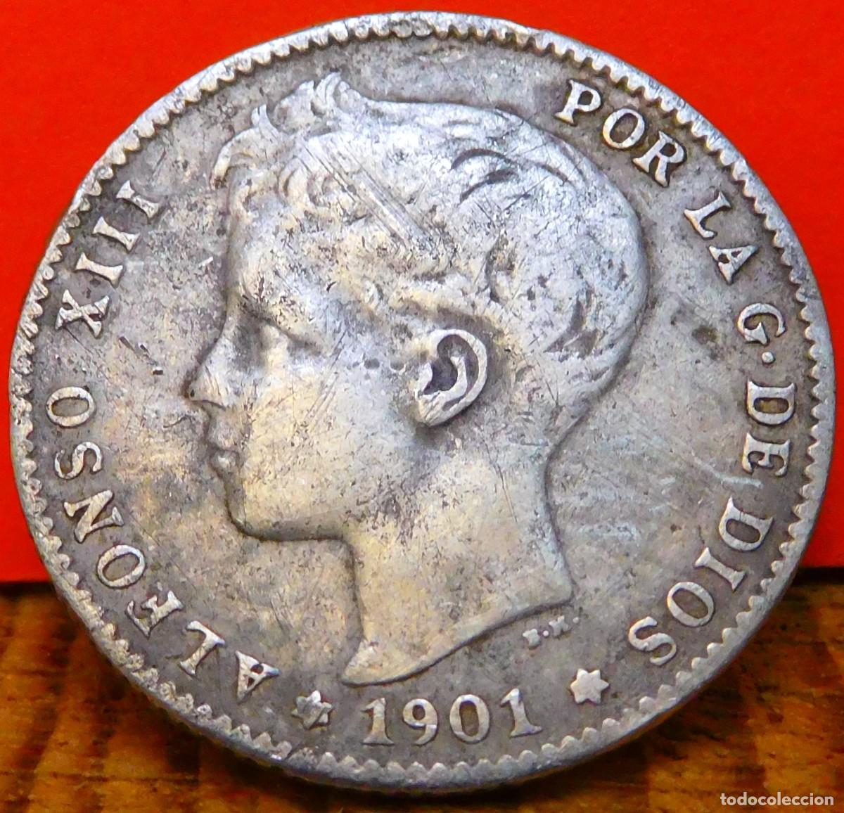 Monedas de Espa&ntilde;a: ESPA&Ntilde;A, PESETA, 1901. PLATA. (2010) - Foto 1