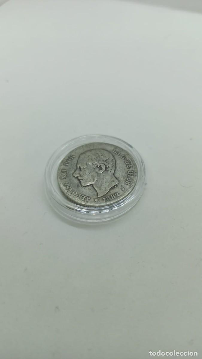 Monedas de Espa&ntilde;a: Moneda 2 pesetas Alfonso XII 1882 - Foto 1