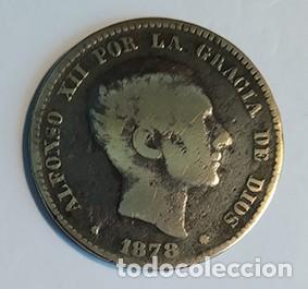Monedas de Espa&ntilde;a: DIEZ CENTIMOS DE ALFONSO XII 1878 - Foto 1