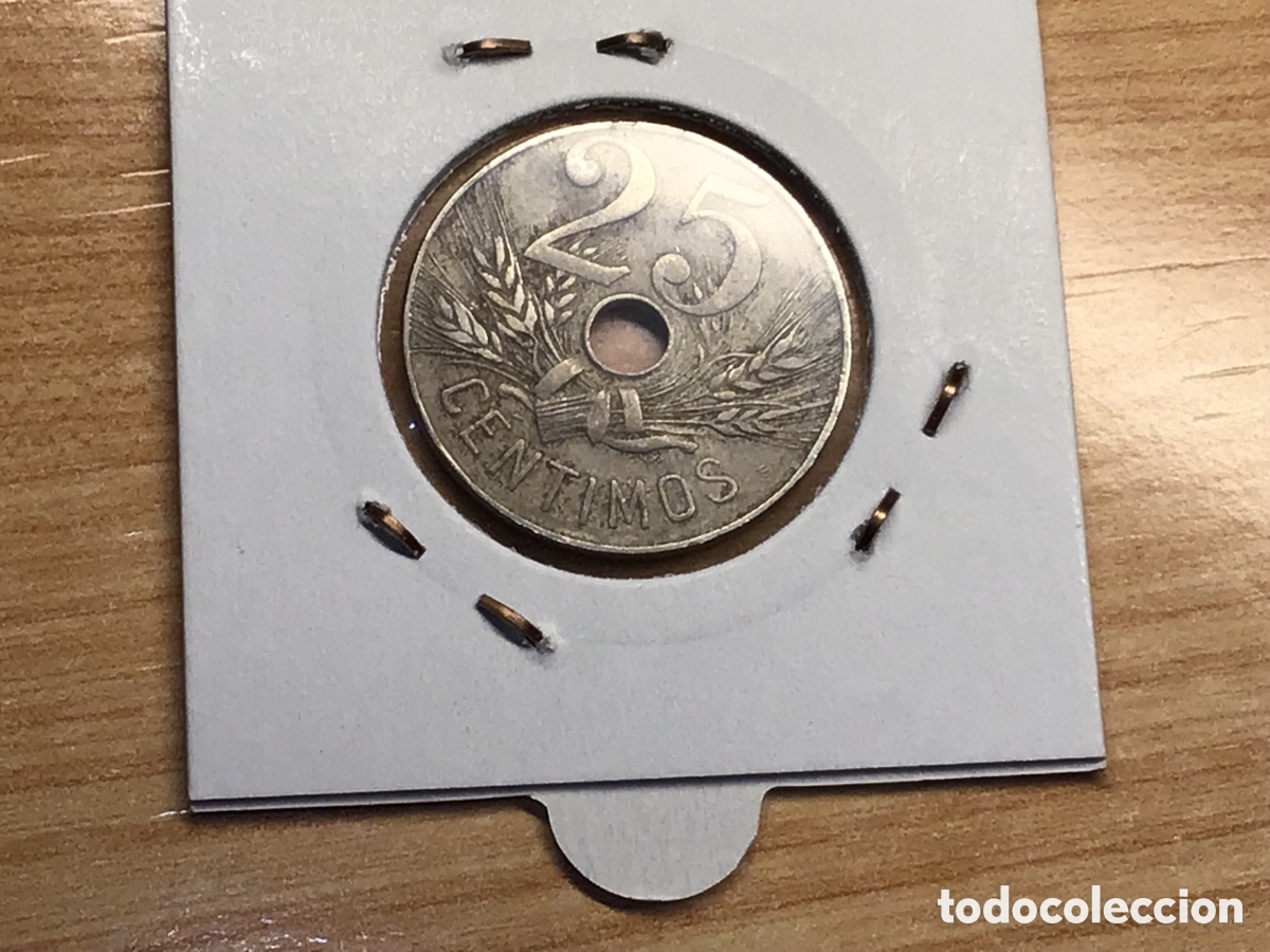 Monedas de Espa&ntilde;a: Moneda 25 c&eacute;ntimos 1927 - Foto 2