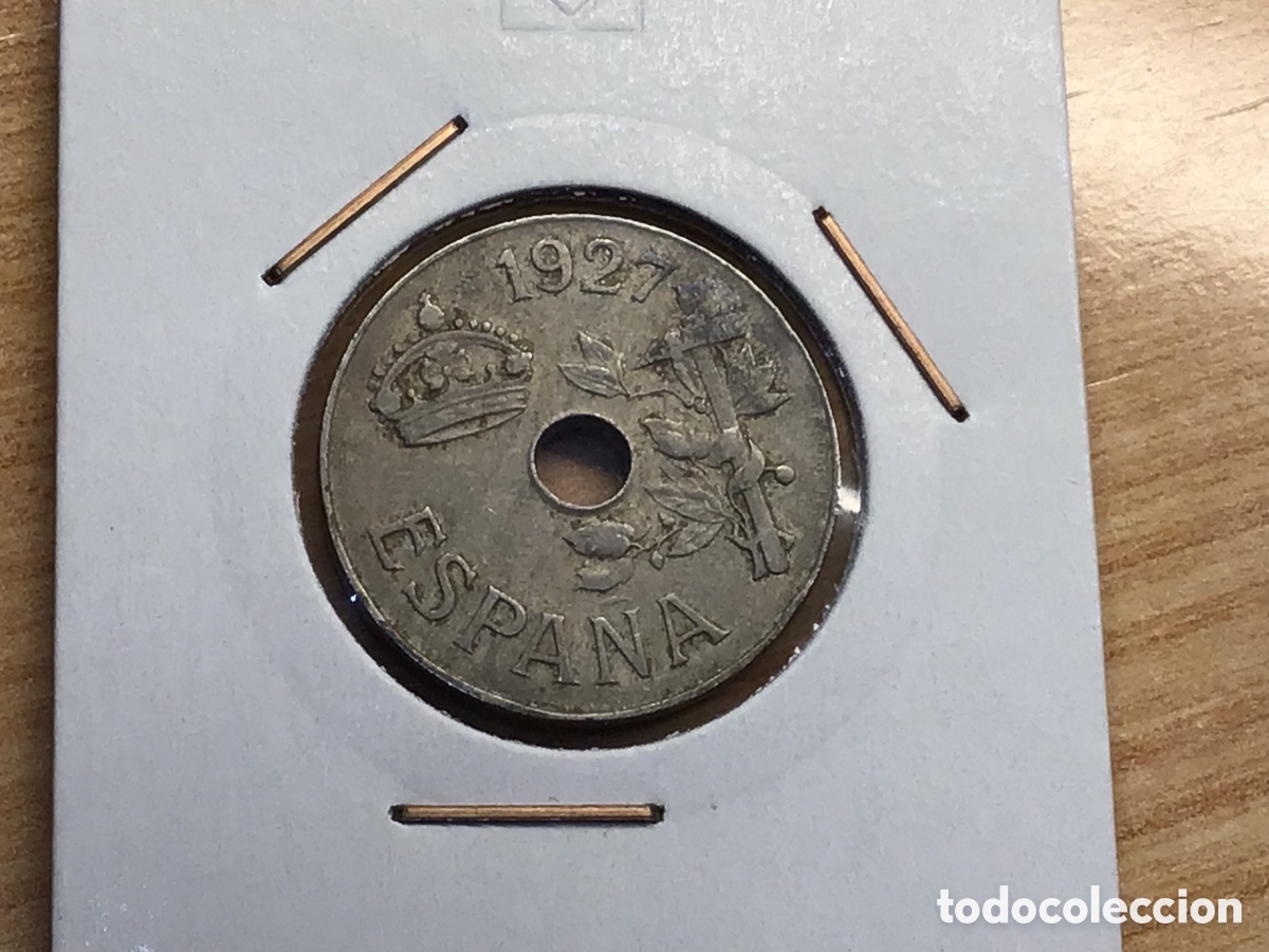 Monedas de Espa&ntilde;a: Moneda 25 c&eacute;ntimos 1927 - Foto 1